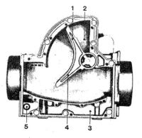 Схема механического расходомера воздуха