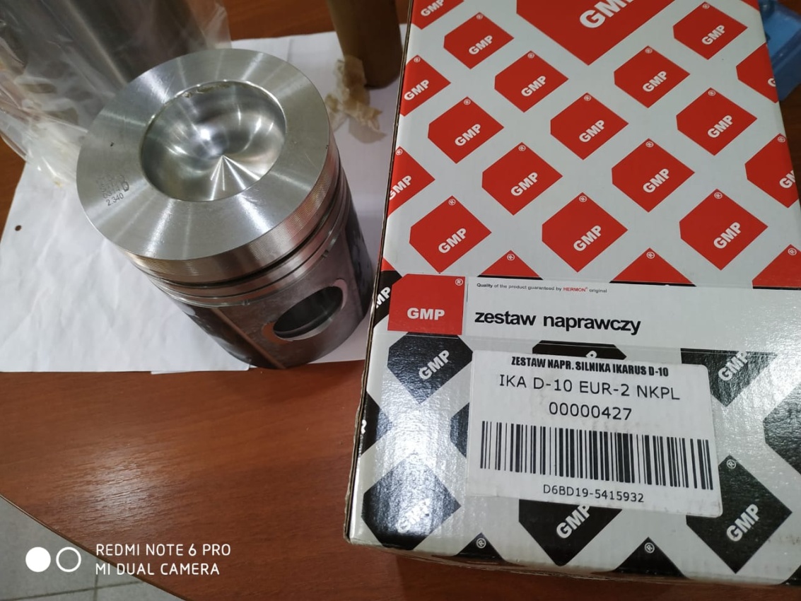 Поршневая группа двигателя Д 10 (евро 2)  GMP (к-т на  мотор)  00000427