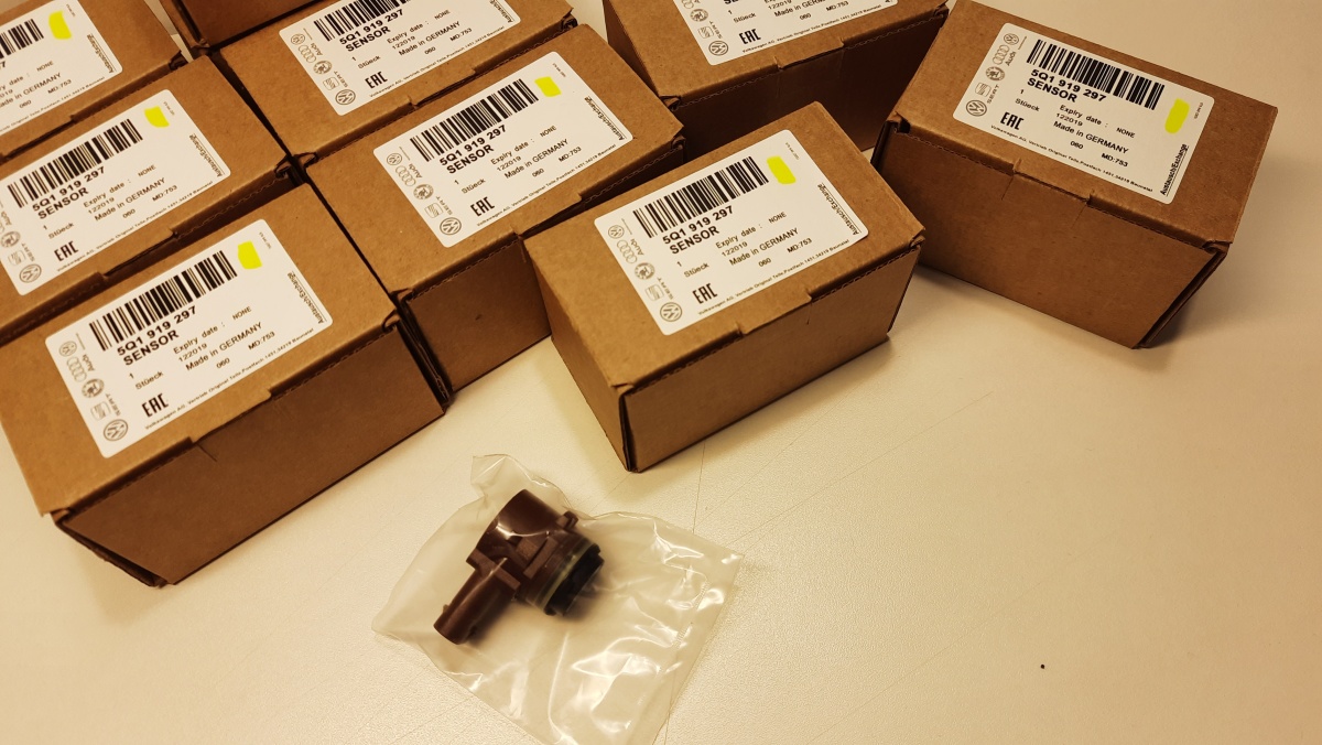 Датчик парковки PDC 5Q1919297 Audi A6 A7 4K A8 грунтованный NEW ORIGINAL 