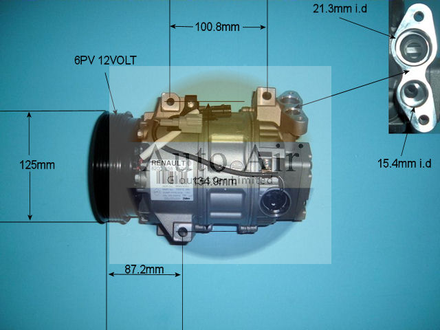 Компрессор кондиционера 8200898810 VALEO RENAULT