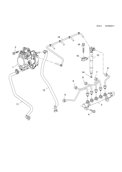 Форсунка DELPHI 28264951 28489548 25183186 Chevrolet 2.2