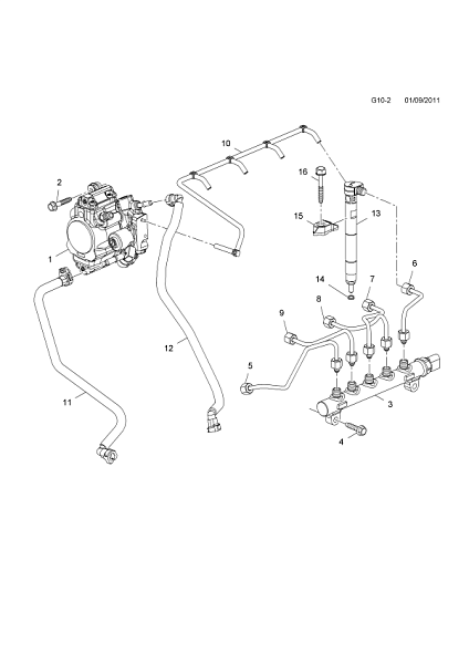 Форсунка DELPHI 28264951 28489548 25183186 25195089 Chevrolet 2.2