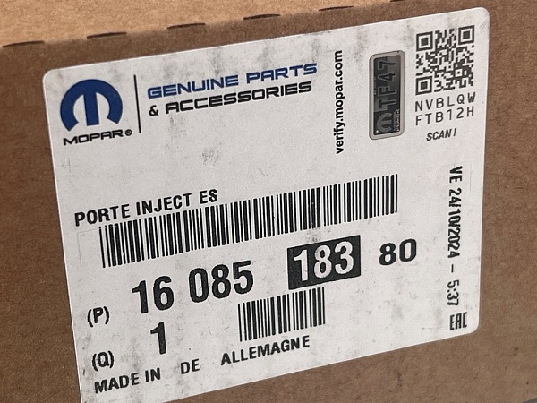 Форсунка 16085183 FORD 9802448680 CITROEN PEUGEOT 50274V05 A2C59513556  VDO NEW ORIG.